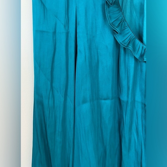 Jcrew Ruffleneck Top Green Long Sleeve Size Large New *See description - Picture 9 of 9